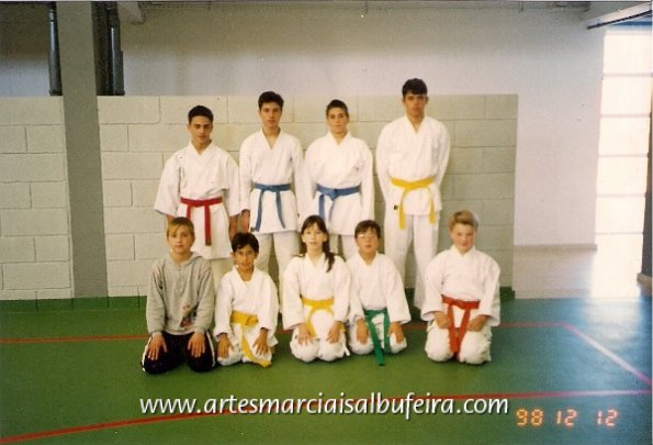 Aluno do Clube de Artes marciais de Albufeira troneio em Olhão 1999